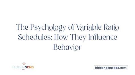 Examples Of Variable Ratio In Psychology