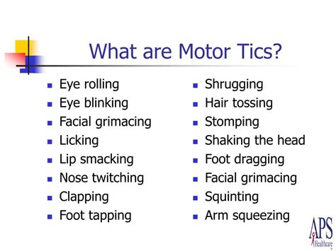 examples of vocal tics in tourette's