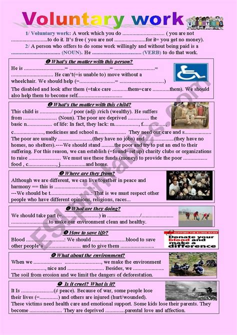 examples of voluntary work for students