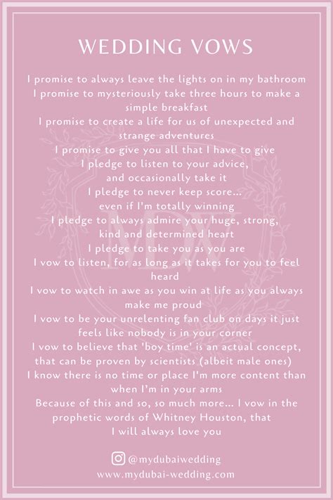 Examples Of Writing Own Vows