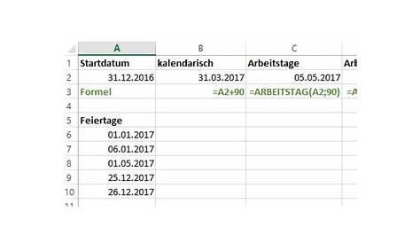 Excel Datum Berechnen - www.inf-inet.com