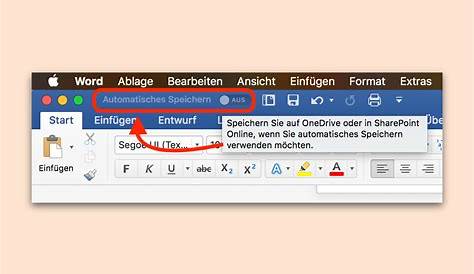 Word-Datei beim Tippen automatisch speichern – schieb.de