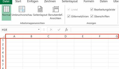 Spalten und Zeilen in Excel einblenden oder ausblenden - einfach erklärt