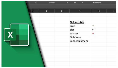 Excel Haken einfügen • einfach erklärt · [mit Video]