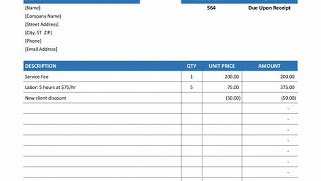 Excel Invoice Layout: A Simple Guide to Create Professional Invoices