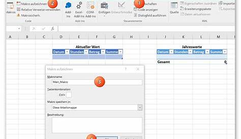 Excel Makro Rechnung Erstellen