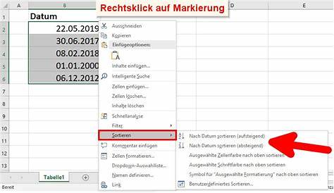 Excel Nach Datum Sortieren Daten Monaten & Tagen & Filtern