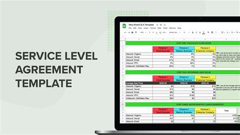 Excel Service Level Agreement Template