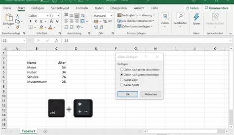 Zeilen und Spalten in Excel anpassen
