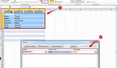Daten in Excel sortieren und Tabellen ordnen So geht's!