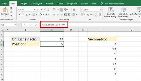 Die Excel VERGLEICH Funktion ganz einfach erklärt | Excelhero