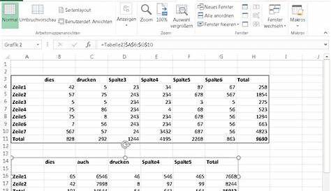 Excel-Tabellen perfekt auf einer Seite ausdrucken mit Kopf- und Fußzeilen