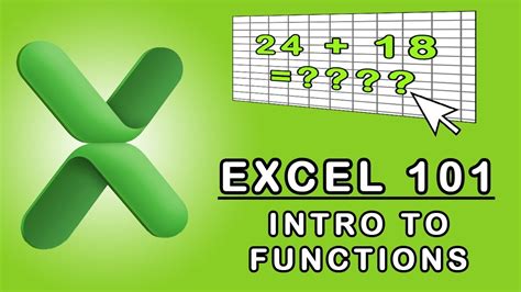 excel 101 youtube training
