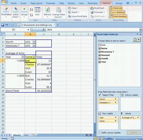 excel 2013 pivot tables for dummies