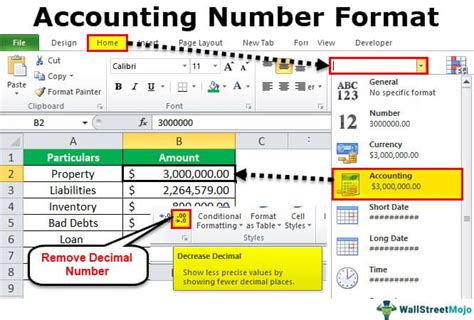 Excel Accounting Format Display 0