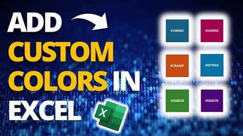 Excel Add Custom Colors