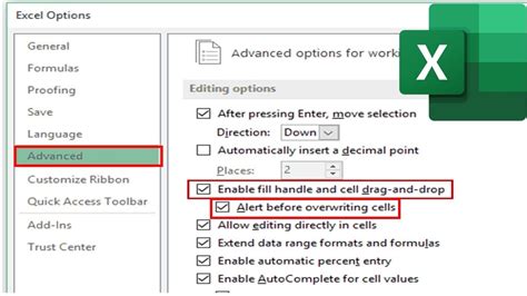 excel auto fill sequence numbers not working