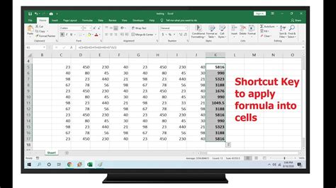 Excel Autocomplete Formula Shortcut