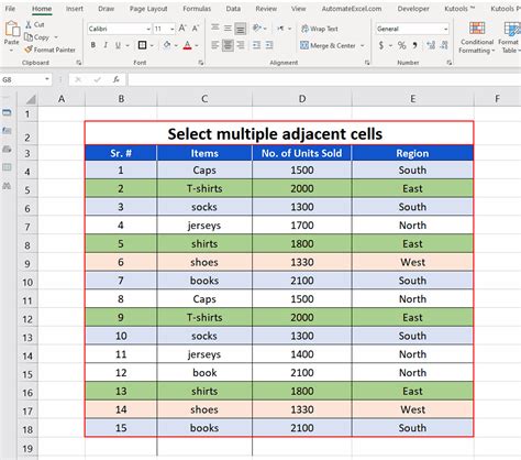 Excel Autocomplete Multiple Cells