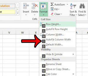 excel autofit column width shortcut macbook