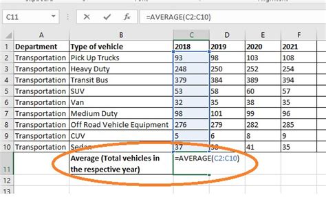 excel average of formula results