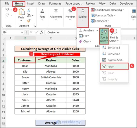 excel average only cells with data