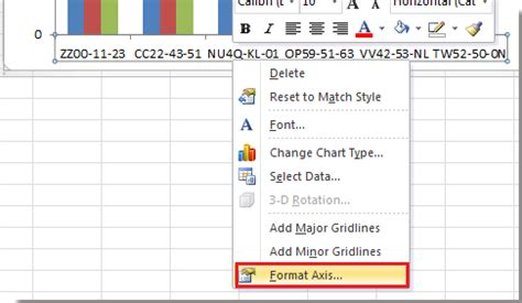 Excel Axis Rotate