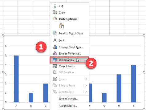 excel axis text instead of numbers