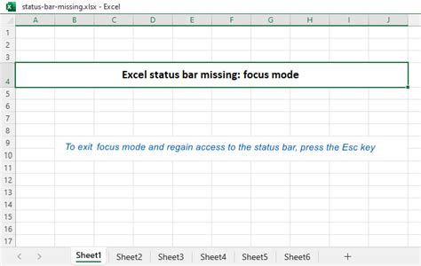 Excel Bar Is Missing