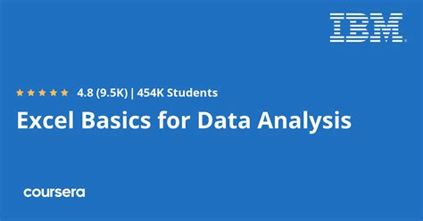 excel basic for data analysis ibm