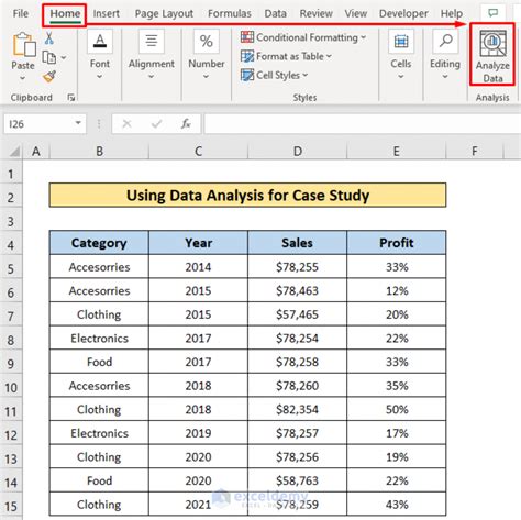 Excel 10 Year Forecast Case Study