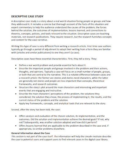 Excel Case Study Examples Pdf