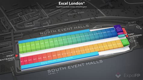 Excel Centre Floor Plan Layout