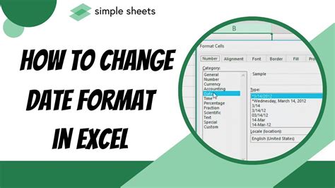 excel change date format without time