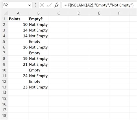 excel check if value is empty
