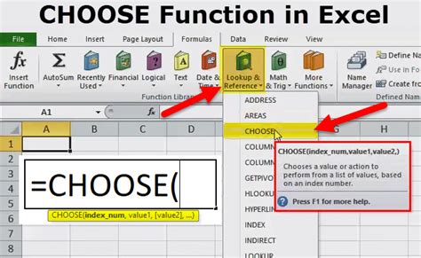 5 Excel Choose Tips