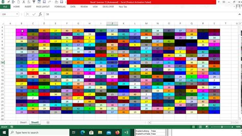 excel color code values