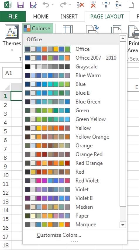 excel color matching cells