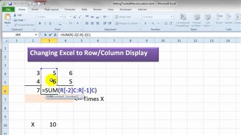 Excel Columns Numbers