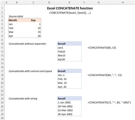 Excel Concat Two Strings
