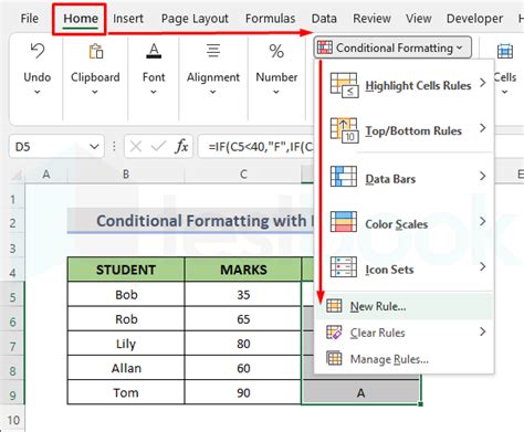 excel condition formula if