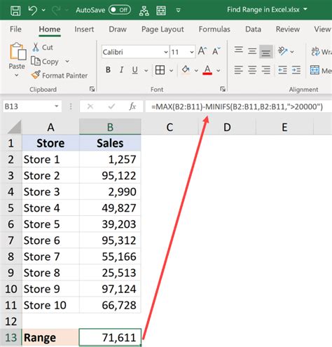 Excel Condition Range