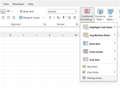 excel conditional format exclude blank cells