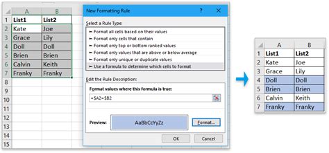 excel conditional formatting if another cell equals yes