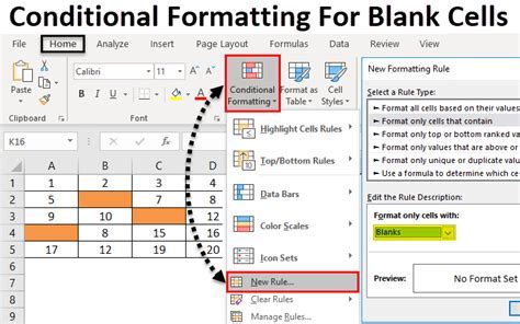 excel conditional formatting not blank and greater than