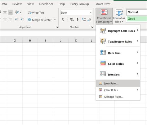 excel conditional formatting not empty cells