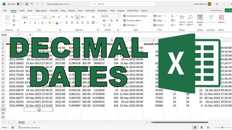 excel convert decimal to date and time