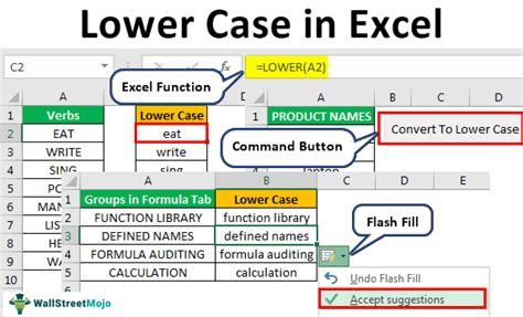 excel convert to lowercase formula