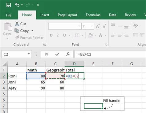 Copy Formula in Excel