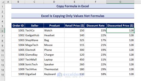 Copy Values Not Formula